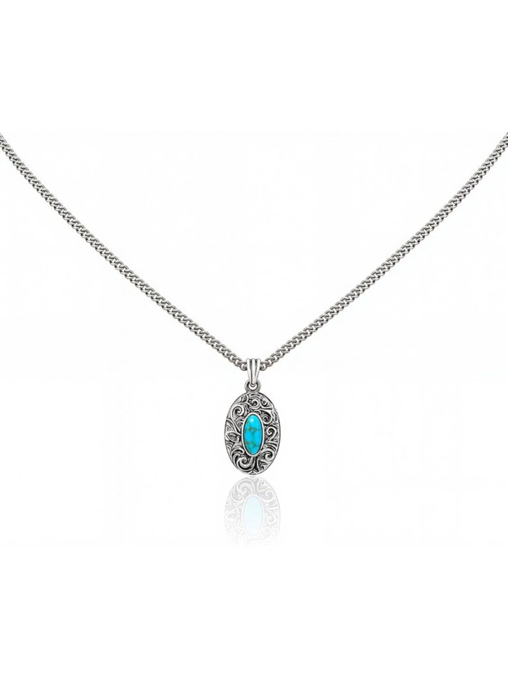 Vintage Turquoise Western Necklace for Women | Boho Chic Jewelry Accessory